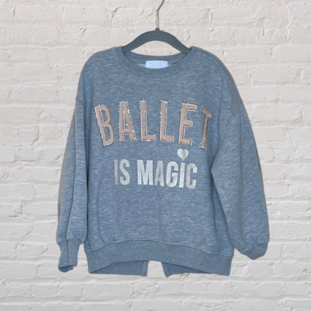 Zara 'Ballet Is Magic' Embellished Sweater​